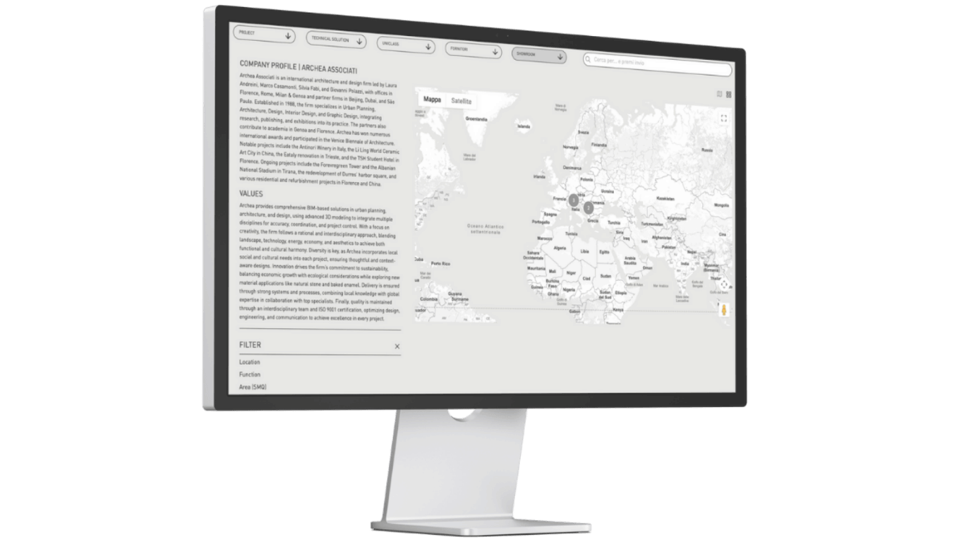 The Digital Portal of Archea Associati