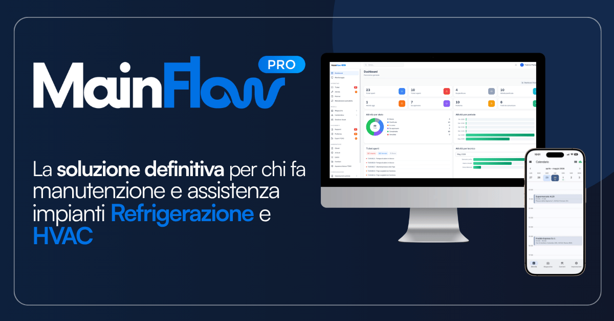 MainFlow PRO: the new era of Refrigeration & HVAC maintenance